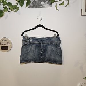 Y2K Vintage Low-Rise Dangerfield Denim Mini Skirt